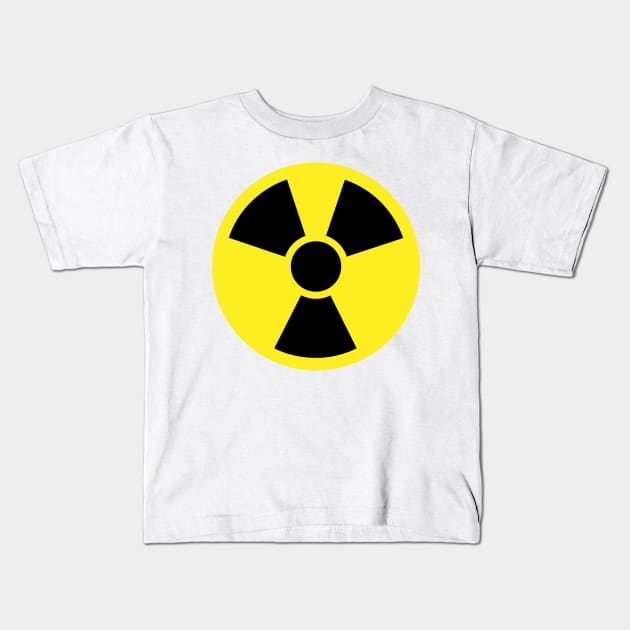 Nuclear radiation sign, nuclear warning symbol - radiation, energy, atomic power Kids T-Shirt by mrsupicku